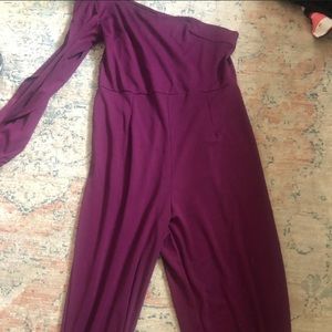 Medium asymmetrical romper! Never worn